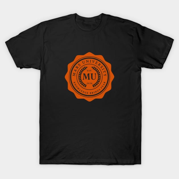 Mars U T-Shirt by Retro. Space. Cats.